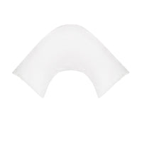 280TC Polyester Cotton V Shape Pillowcase White