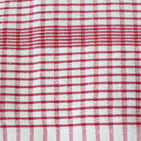 Set of 3 Jumbo Cotton Checkered Tea Towels 60 x 90 cm Green