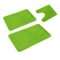 Florenz Set of 3 Contour Bath Mat Set Green