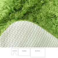 Florenz Set of 3 Contour Bath Mat Set Green