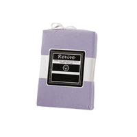 Revive Lilac 100% Cotton Jersey Super Soft Fitted Sheet Combo Set King Single 35cm Wall