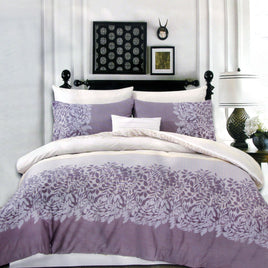 250TC Cotton Reversible Quilt Cover Set Alice's Garden Queen