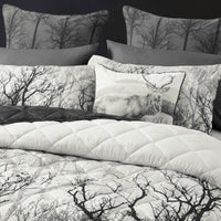 Bianca Boscage Black Forest Printed Quilted Polyester Coverlet Set Single/Double