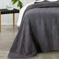 Bianca Geraldton Coal Coverlet Set Queen/King