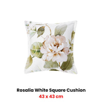 Bianca Rosalia White Square Filled Cushion 43 x 43cm