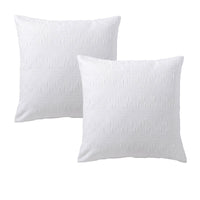 Bianca Pair of Cosmo White European Pillowcases 65 x 65cm