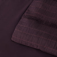 Bianca Malua Grape Jacquard Striped Quilt Cover Set King