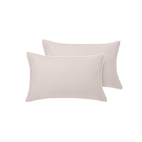 Accessorize Pair of  White/Natural Piped Hotel Deluxe Cotton Standard Pillowcases