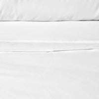 Accessorize White 400TC White Bamboo Cotton Double Stitched Quilt Cover Set Single