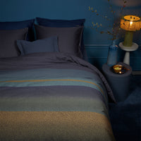 Bedding House Lenny Blue Cotton Quilt Cover Set King