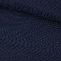 Accessorize Navy Waffle Polyester Quilt Cover Set Queen