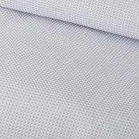 Accessorize Silver Waffle Polyester Quilt Cover Set Single