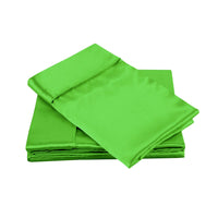 Big Sleep 300TC Deluxe Essentials Satin Sheet Set Lime (Also known as Forest) King