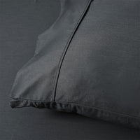 Accessorize 400TC Charcoal Bamboo Cotton Sheet Set 40cm Wall King Single