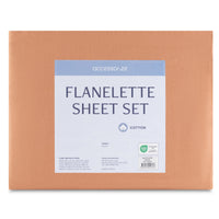 Accessorize Cotton Flannelette Sheet Set 40cm Wall Terracotta King