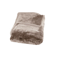 J Elliot Home 800GSM Luxury Winter Thick Mink Blanket Beige Queen
