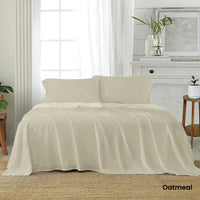 J Elliot Home Soft Microfiber Sheet Set Queen Oatmeal