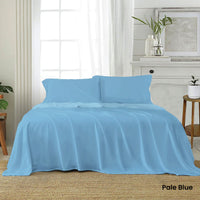 J Elliot Home Soft Microfiber Sheet Set Queen Pale Blue