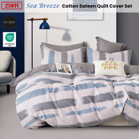 Ardor 250TC Sea Breeze Cotton Sateen Quilt Cover Set King