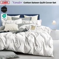 Ardor 250TC Vander Cotton Sateen Quilt Cover Set Queen