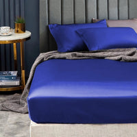 Ramesses 1500TC Elite Egyptian Cotton Sateen Fitted Sheet Combo Set Royal Blue King