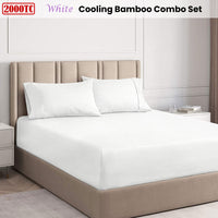 Ramesses White 2000TC Cooling Bamboo Combo Set Single