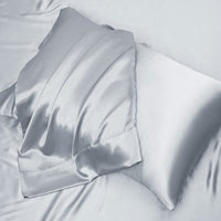 Ramesses Casablanca Satin Fitted Sheet Combo Set Silver King