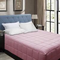 Shangri La Bamboo Blend Microfiber Box End Quilt Dusty Pink King Single