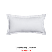 Platinum Collection Ascot White Oblong Filled Cushion 30 x 60cm