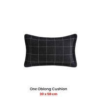 Private Collection Fitzgerald Coal Oblong Filled Cushion 30 x 50cm