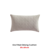 Platinum Collection Kayo Linen 100% Cotton Oblong Filled Cushion 30 x 50cm