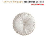 Davinci Octavia Champagne Round Cushion 36cm Diameter