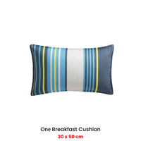 Logan and Mason Zayn Blue Breakfast Filled Cushion 30 x 50cm