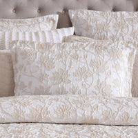 Private Collection Bloom Stone Quilt Cover Set Cotton Yarn Dyed Jacquard Super King