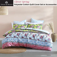 Logan and Mason Clover Spring Quilt Cover Set King