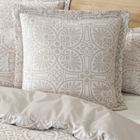 Private Collection Dakota Stone Quilt Cover Set Cotton Yarn Dyed Jacquard King