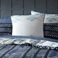 Logan and Mason 250TC Homme Blue Cotton Sateen Quilt Cover Set Double