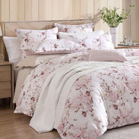 Private Collection Millicent Rose Quilt Cover Set Cotton Sateen Digital Print Queen