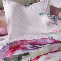 Logan and Mason 250TC Summer Daze Pink Cotton Sateen Quilt Cover Set King