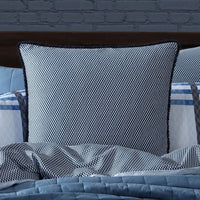 Logan & Mason Yarmouth Blue 250TC 100% Cotton Sateen Quilt Cover Set Double