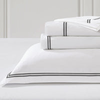 Private Collection 600TC Santiago Charcoal Cotton Sateen Sheet Set 50cm Wall King