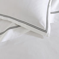 Private Collection 600TC Santiago Charcoal Cotton Sateen Sheet Set 50cm Wall King