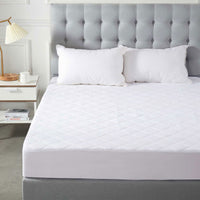 Soho Collection Quilted Microfibre Fitted Mattress Protector 38cm Wall Single