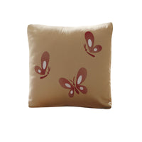 Orient Sense Fan Butterfly Embroidery Filled Cushion 40cm x 40cm