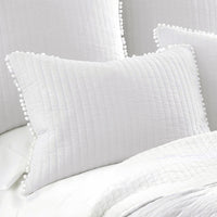 Jenny Mclean Clavo Pompom White 3 Piece 100% Cotton Coverlet Set King