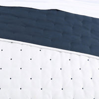 Jenny Mclean Swiss Dots Blue 3 Piece Coverlet Set Queen