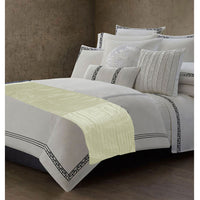 Rapee Pleated Bed Runner - Cream