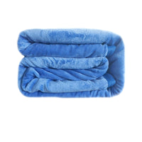 550GSM 2-Ply Mink Blanket Queen/King Blue