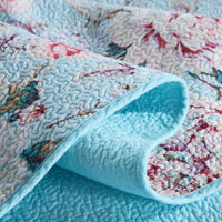 100% Cotton Lightly Quilted Coverlet Set Tioman Queen 230 x 250 cm
