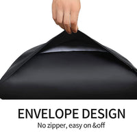 Pair of King Satin Silk Pillowcases with Envelope Closure 51 x 102 cm Grey